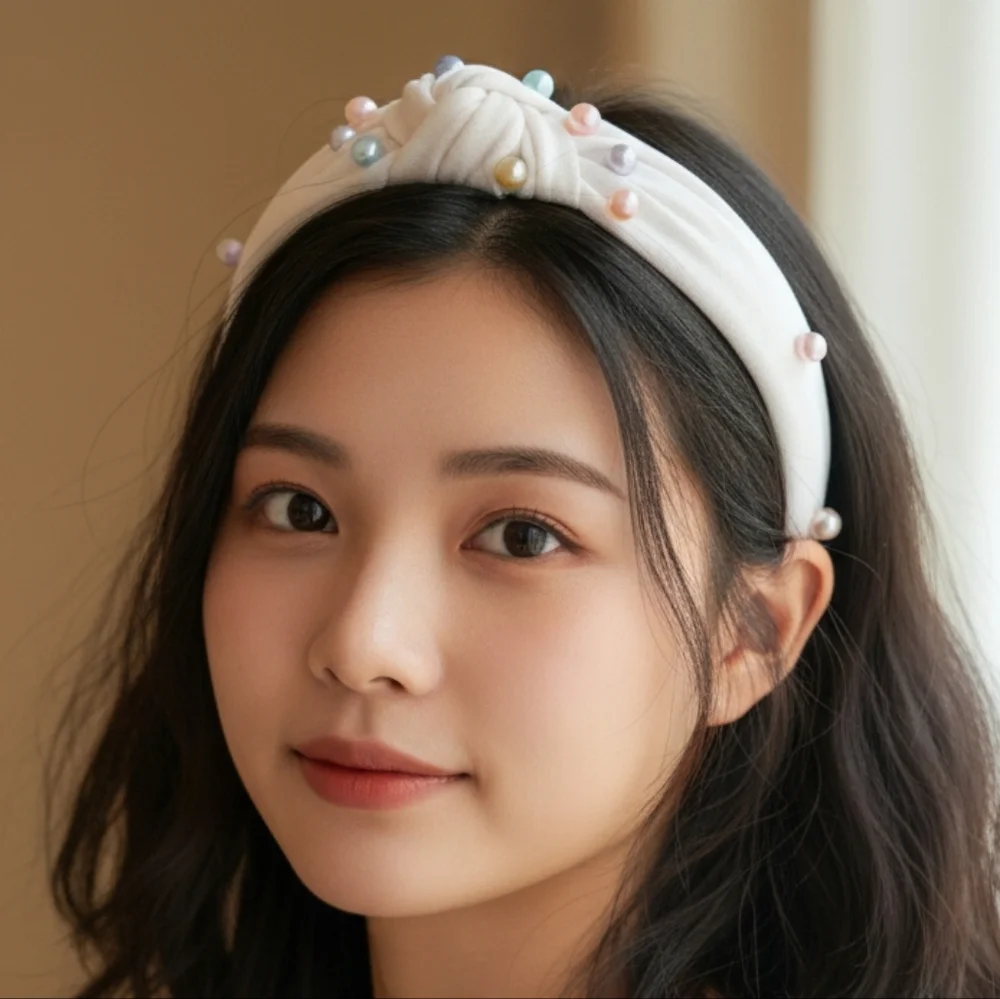Pastel Pearl Embellished Headband